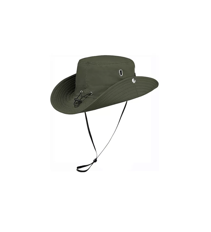 SOMBRERO PESCADOR TREKKING CORDON AJUSTABLE IMPERMEABLE VERDE - 1