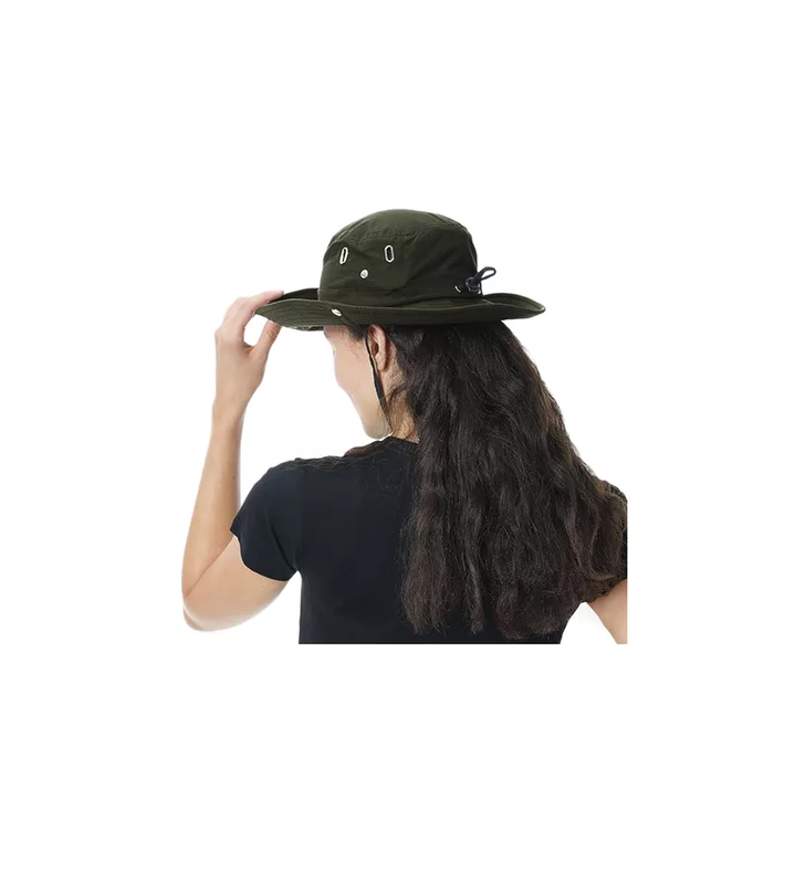 SOMBRERO PESCADOR TREKKING CORDON AJUSTABLE IMPERMEABLE VERDE - 3