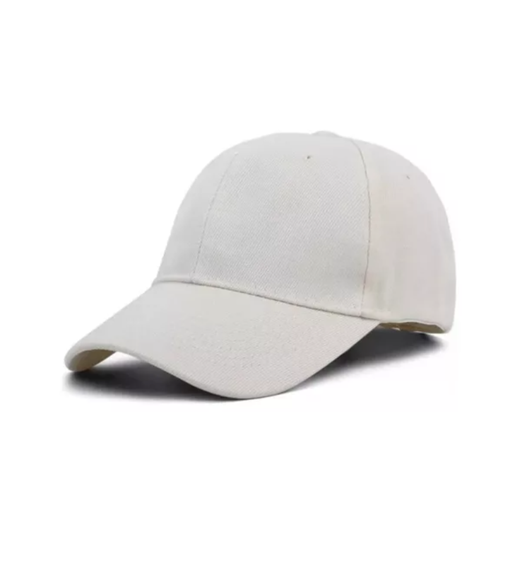 GORRO JOCKEY BÁSICO UNISEX EN COLOR BLANCO - 1