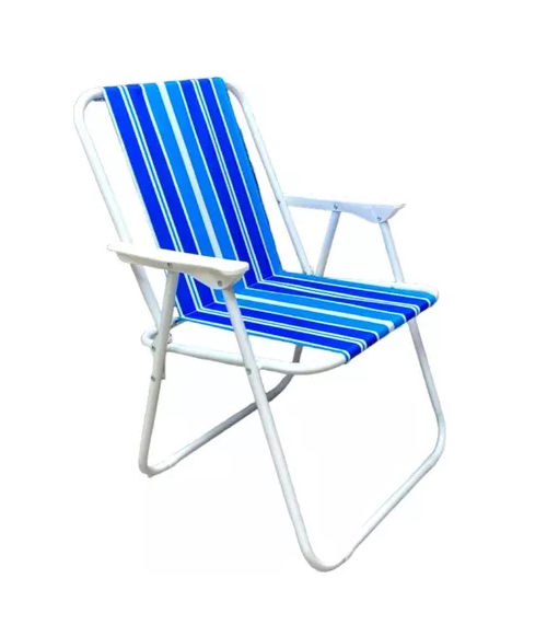 SILLA PORTÁTIL DE PLAYA PLEGABLE CELESTE - 1