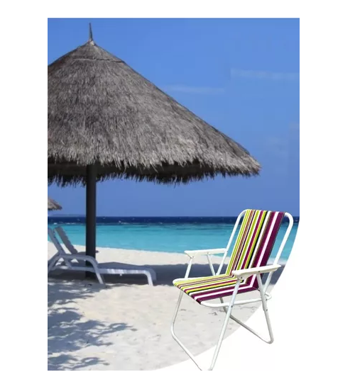 SILLA PORTÁTIL DE PLAYA PLEGABLE VIOLETA - 3