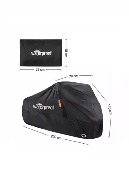 COBERTOR FUNDA CUBRE BICICLETA IMPERMEABLE PROTECTOR 110X200 - 4