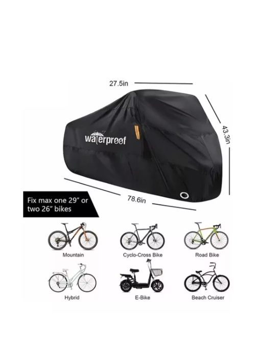 COBERTOR FUNDA CUBRE BICICLETA IMPERMEABLE PROTECTOR 110X200 - 5
