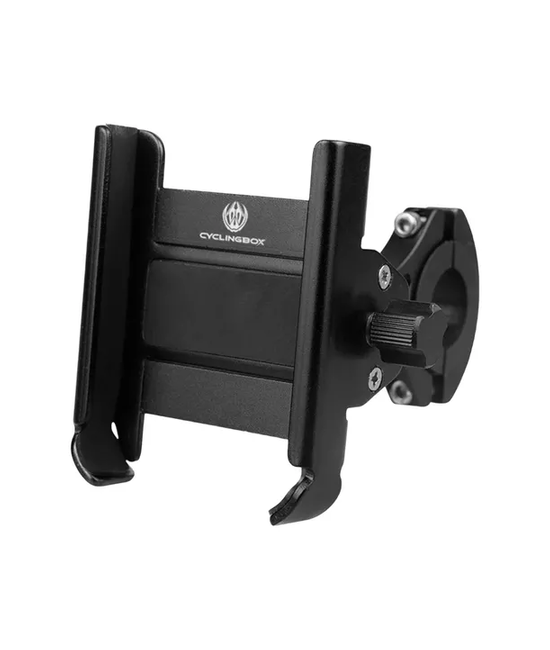SOPORTE DE ALUMINIO PARA TELÉFONO MÓVIL EN BICICLETA, CICLISMO, COLOR EN COLOR NEGRO - 1