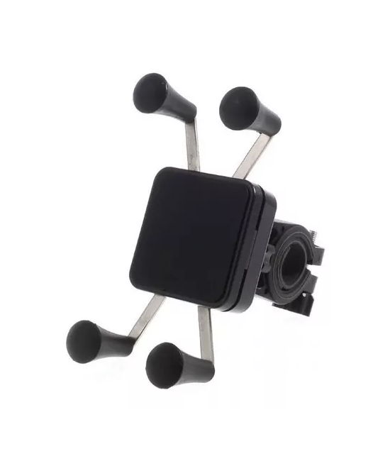 SOPORTE PORTA CELULAR UNIVERSAL PARA BICICLETA Y MOTO, COLOR EN COLOR NEGRO - 1