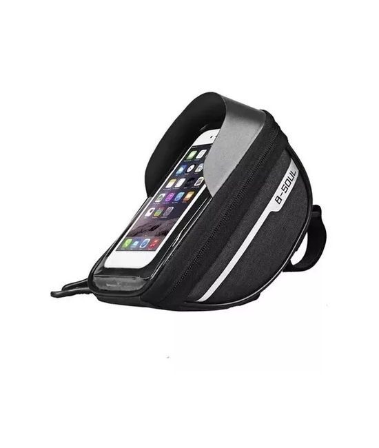SOPORTE PORTA CELULAR MOTO Y BICICLETA, IMPERMEABLE XL PRO, COLOR EN COLOR NEGRO - 5