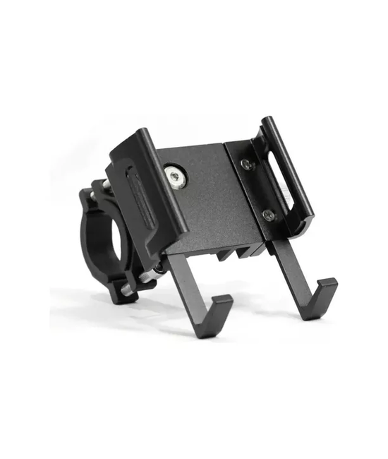 PORTA SMARTPHONE CELULAR METÁLICO PARA MOTO Y BICICLETA, COLOR EN COLOR NEGRO - 6