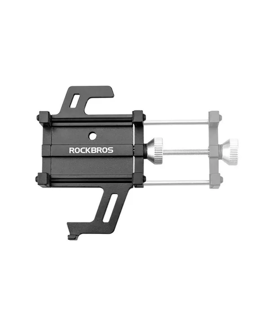 SOPORTE DE ALUMINIO PARA CELULAR EN BICICLETA Y MOTO, COLOR EN COLOR NEGRO - 3