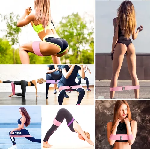 SET DE 3 BANDAS ELÁSTICAS DE TELA PARA PILATES Y YOGA - 3