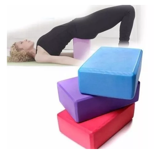 LADRILLO DE YOGA, CUBO DE GOMA EVA, BLOQUE PARA PILATES, PACK DE 2 - 3