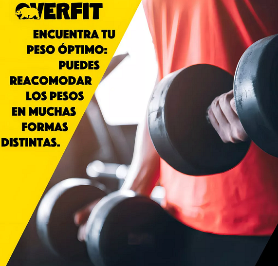 SET DE MANCUERNAS Y BARRA UNIBLES 20KG OVERFIT FITNESS AJUSTABLES - 4