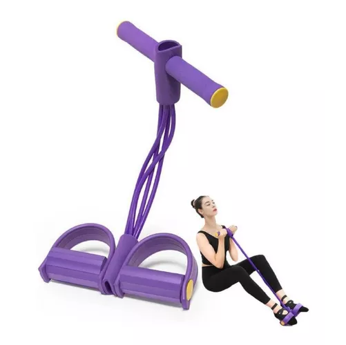 LIGAS DE RESISTENCIA PARA PIERNAS, BANDAS DE PEDAL, COLOR MORADO - 2