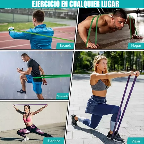 KIT DE BANDAS ELÁSTICAS DE RESISTENCIA, PULL UP, CROSSFIT, 3 PIEZAS - 8