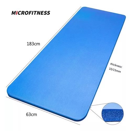 COLCHONETA DE YOGA MAT PARA PILATES, 15 MM, CON CORREA Y BOLSO TRANSPORTE - 3