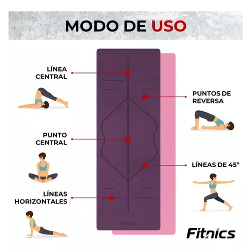 MAT DE YOGA, 10 MM, EXTRA GRUESO, LARGO, COLOR EN COLOR NEGRO - 5
