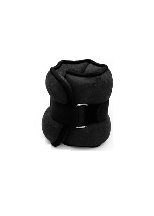SET DE 2 PESAS DE TOBILLO MUÑECA TOBILLERA 2KG CADA UNA TOTAL 4KG EN COLOR NEGRO - 1