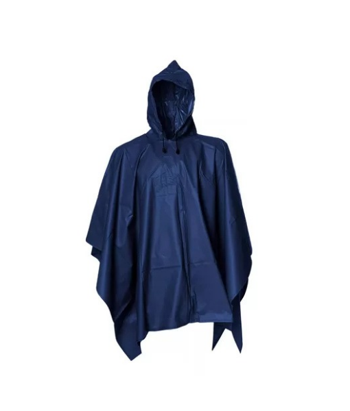 PONCHO IMPERMEABLE MILITAR, PONCHO LLUVIA CAPA LLUVIA COLOR AZUL - 2