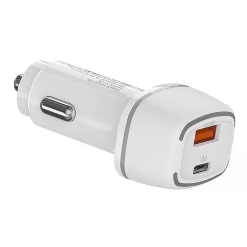 CARGADOR DE TELÉFONO PARA AUTO CARGA RÁPIDA EN COLOR BLANCO - 3