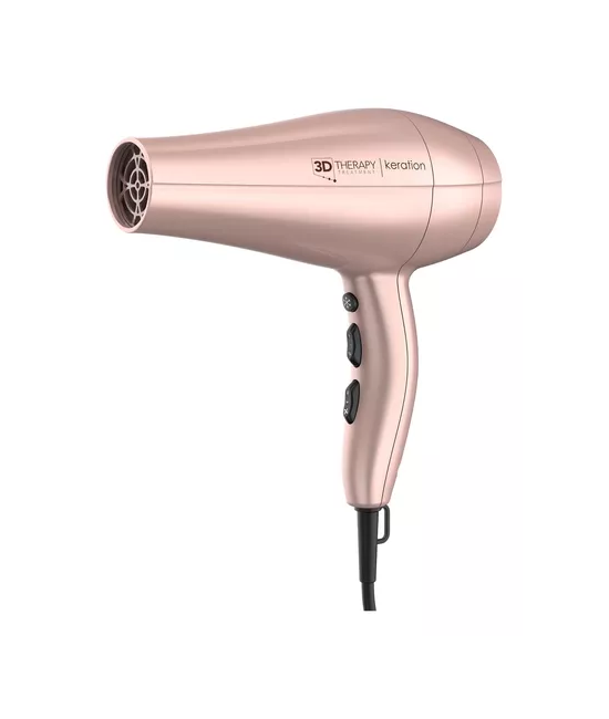 GENÉRICO SECADOR DE PELO GAMA DIVA 3D KERATION ULTRA ION PROFESIONAL, COLOR ROSA GOLD