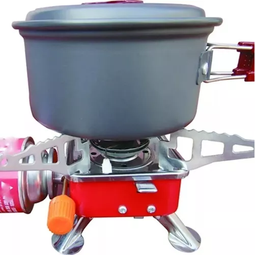COCINILLA MINI GAS OUTDOOR, CAMPING, TREKKING, CON BOLSO - 2