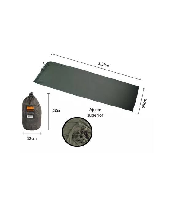 LINER PARA SACO DE DORMIR DAGOWAY, LIGERO Y COMPACTO, COLOR GRIS - 5