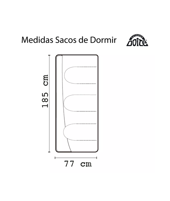 SACO DE DORMIR TEMPO LIGHT BLUE DOITE, COLOR AZUL - 4