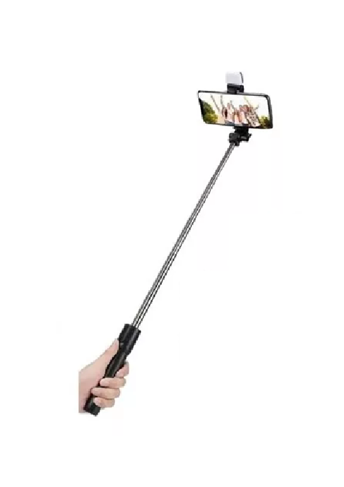 TRÍPODE DE PALO SELFIE CON LUZ RELLENO Y CONTROL REMOTO BLUETOOTH - 2