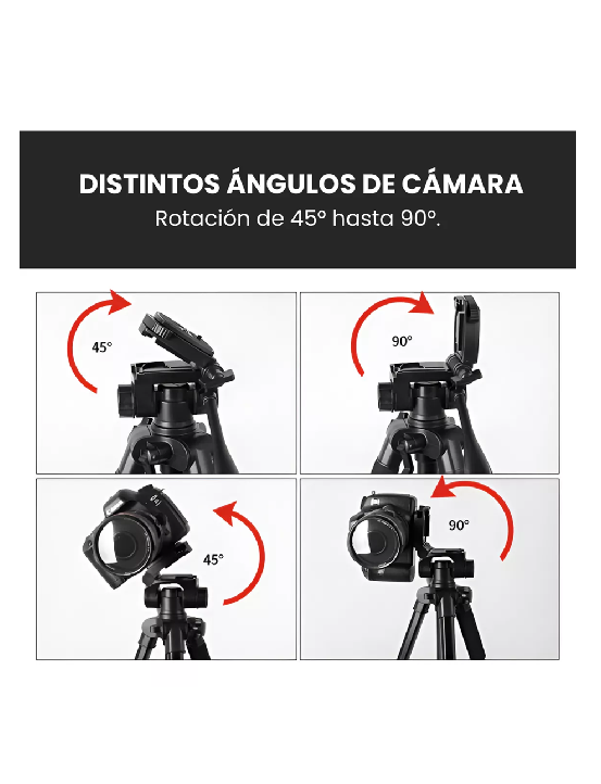 TRÍPODE PROFESIONAL PARA CÁMARA, CELULAR, VIDEO - 5