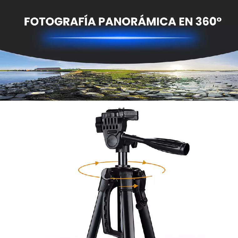 TRÍPODE PROFESIONAL PARA CÁMARA, CELULAR, VIDEO - 7