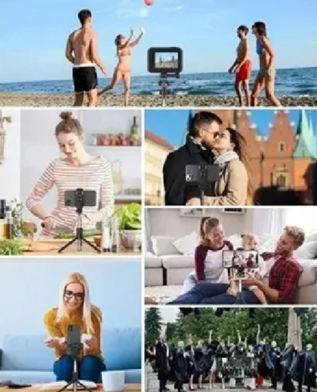 PALO SELFIE STICK TRÍPODE BASTÓN EXTENSIBLE BLUETOOTH, TRIPOD - 5