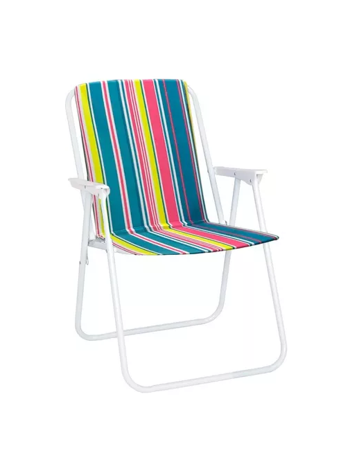 SILLA PORTÁTIL DE PLAYA PLEGABLE MULTICOLOR - 2