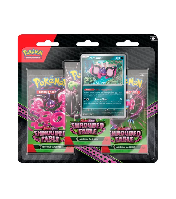 Pokémon Shrouded Fable Neg Pack Pecharount Blister (Español)