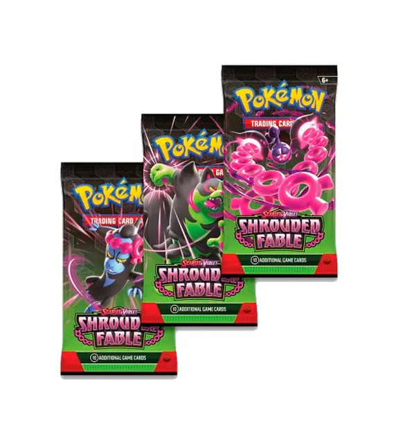 POKEMON BLISTER PACK ESPANOL - SHROUDED FABLE PECHAROUNT NEG - 2