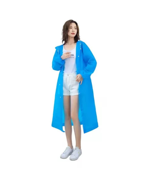 CAPA PARA LLUVIA PONCHO IMPERMEABLE ADULTO, COLOR AZUL - 2