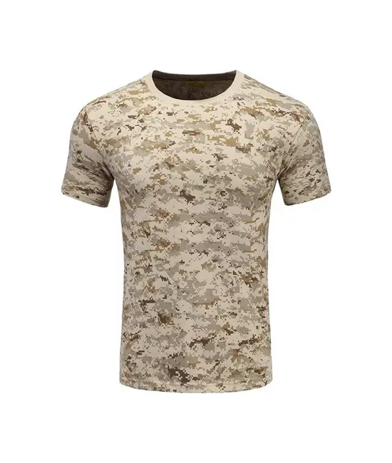 POLO MILITAR AIRSOFT, TREKKING CAMPING, COLOR DIGITAL DESERT, TALLA XL - 1