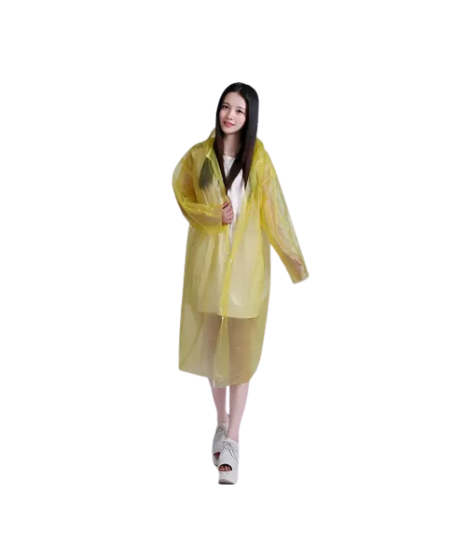 CAPA PARA LLUVIA PONCHO IMPERMEABLE ADULTO, COLOR EN COLOR AMARILLO - 3