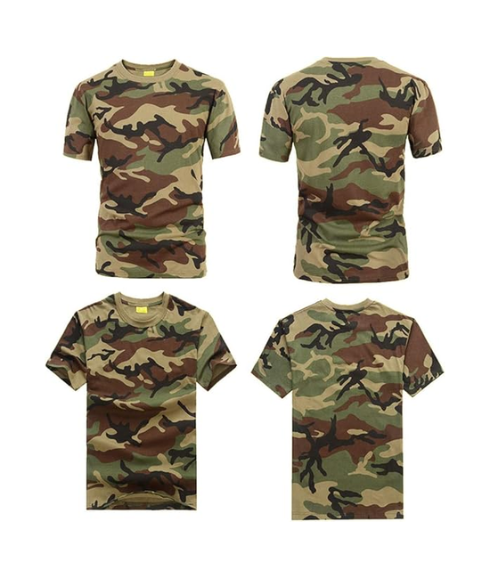 POLO MILITAR AIRSOFT, TREKKING CAMPING, COLOR WOODLAND, TALLA XL - 2