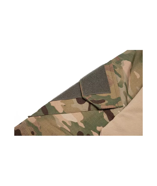 POLERA TÁCTICA COMBAT SHIRT MILITAR AIRSOFT, COLOR MULTICAM, TALLA 4XL - 6