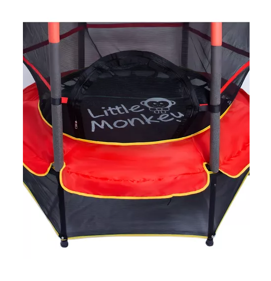 CAMA ELÁSTICA 1.4 M NIÑOS MALLA PROTECTORA COBERTOR EN COLOR NEGRO - 2