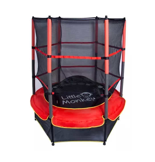 CAMA ELÁSTICA 1.4 M NIÑOS MALLA PROTECTORA COBERTOR EN COLOR NEGRO - 3