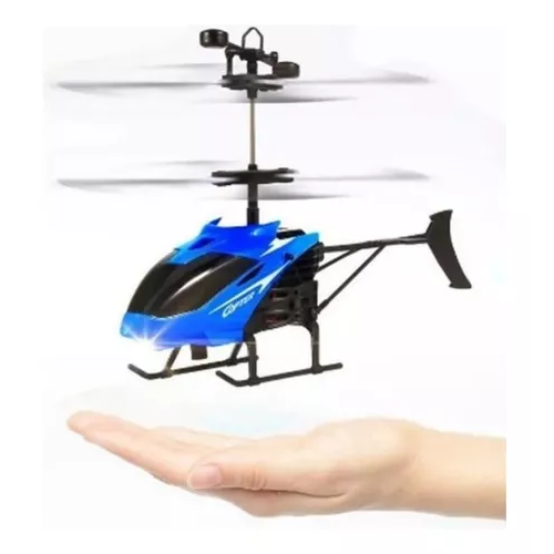 DRONE MINI HELICÓPTERO CON SENSOR VOLADOR RECARGABLE COLOR AL AZAR - 3