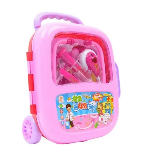 MALETA DE JUGUETE SET DE DOCTOR TRANSPORTABLE PARA NIÑAS Y NIÑOS - 1