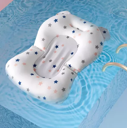 BAÑERA PLEGABLE BEBÉ CON TERMÓMETRO Y ACCESORIOS, COLOR AZUL - 3