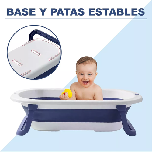 TINA BEBÉ BAÑERA PLEGABLE CON MALLA REFORZADA, MULTICOLOR - 3