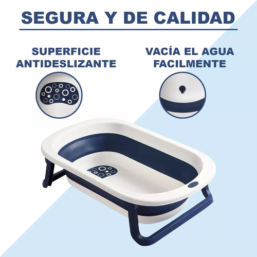 TINA BEBÉ BAÑERA PLEGABLE CON MALLA REFORZADA, MULTICOLOR - 4