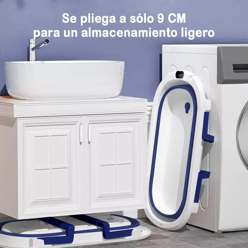 TINA BEBÉ BAÑERA PLEGABLE CON MALLA REFORZADA, ROSADO - 5