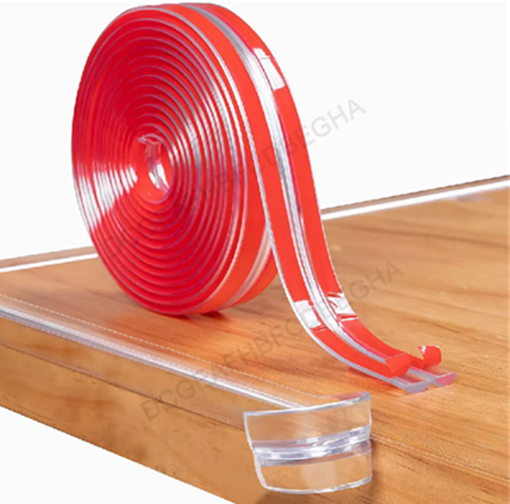 PROTECTOR TRANSPARENTE BORDE ESQUINA PARA MESA MUEBLES 600CM - 4