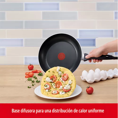 BATERÍA T-FAL DE 20 PIEZAS, EASY CARE, ALUMINIO ANTIADHERENTE, COLOR EN COLOR ROJO - 5