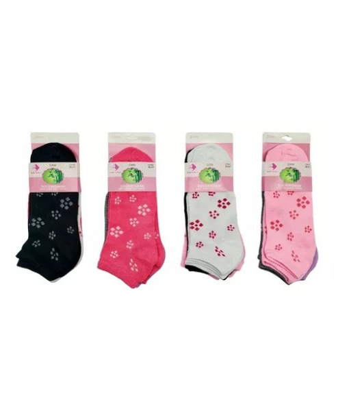 PACK DE 12 CALCETINES TOBILLEROS MUJER, CALCETAS BAMBÚ, TALLA ÚNICA - 3