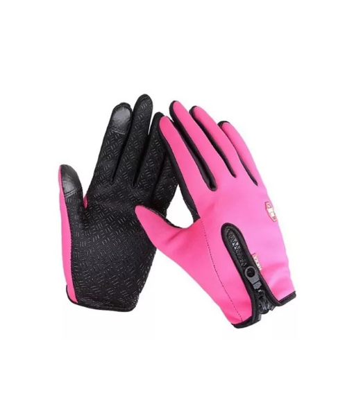 GUANTES TÉRMICOS BICI TOUCH ANTIDESLIZANTE, ROSA, TALLA L - 1
